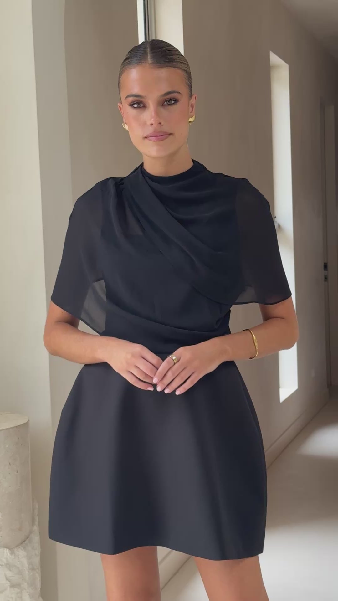 Zahni Mini Dress - Black - Billy J