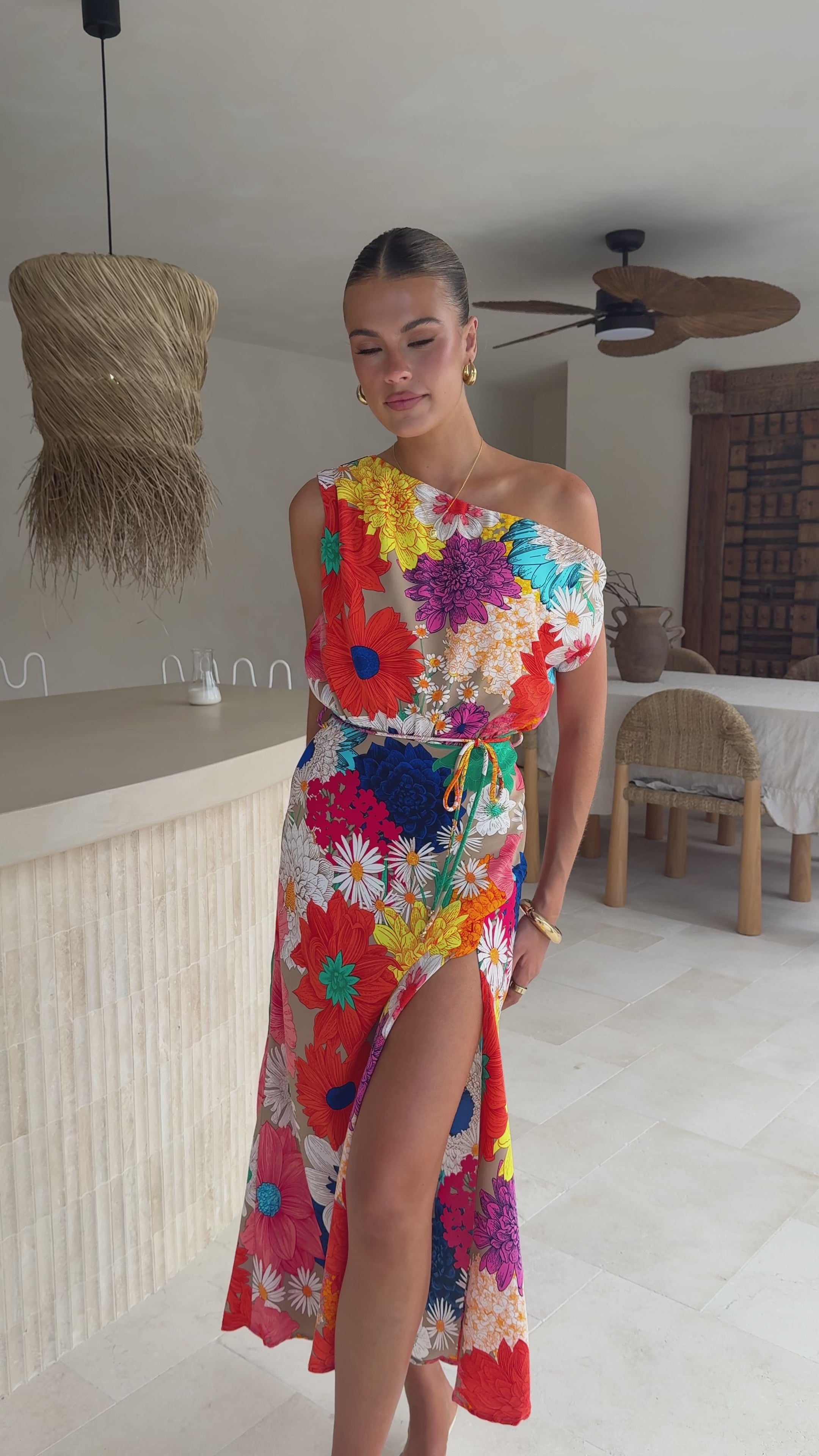 Load video: Bexley Maxi Dress - Multi Floral - Billy J