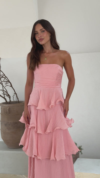 Load and play video in Gallery viewer, Lanica Maxi Dress - Pink - Billy J
