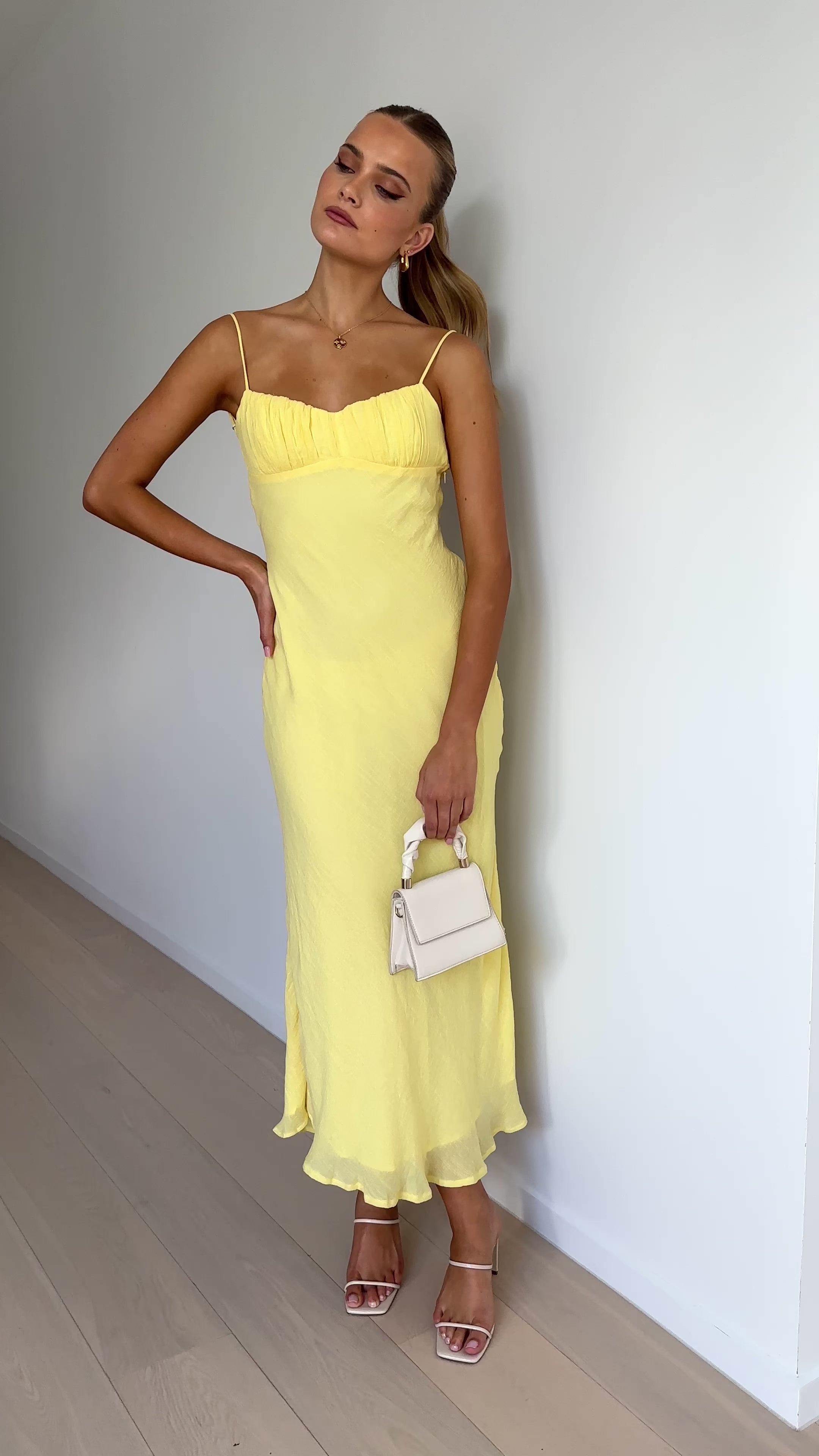 Galina Maxi Dress - Yellow - Billy J