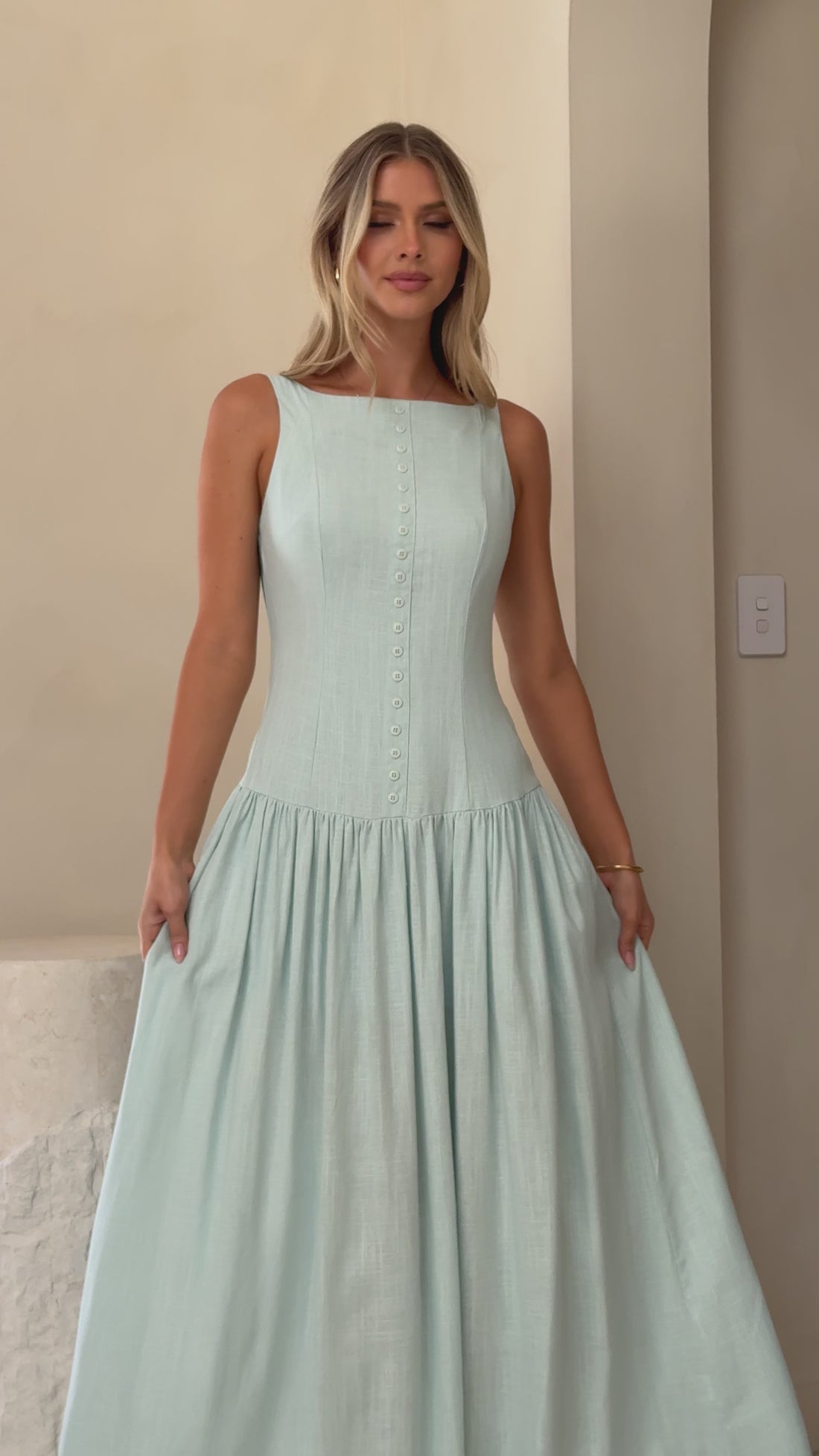 Kora Maxi Dress - Blue - Billy J