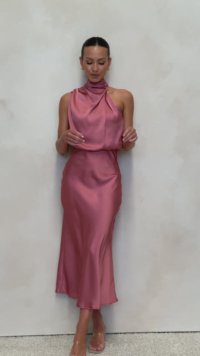 Load and play video in Gallery viewer, Esther Maxi Dress - Baked Rose - Billy J
