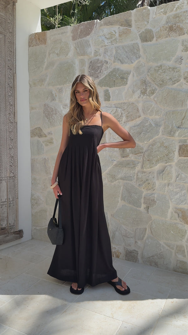 Pippy Maxi Dress - Black - Billy J