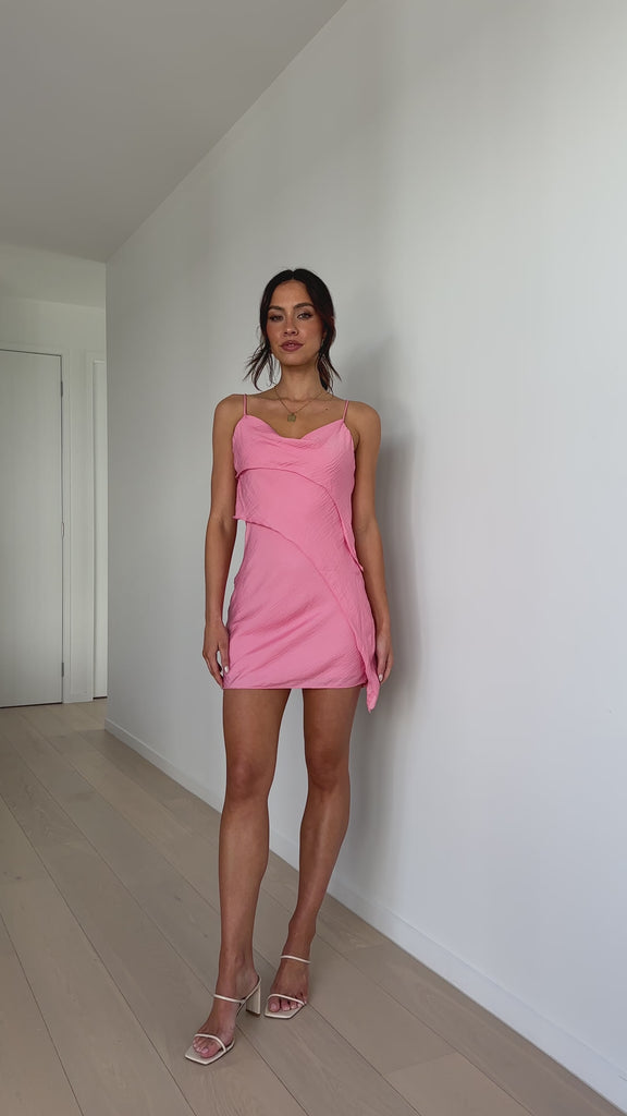 Daija Mini Dress - Pink - Billy J