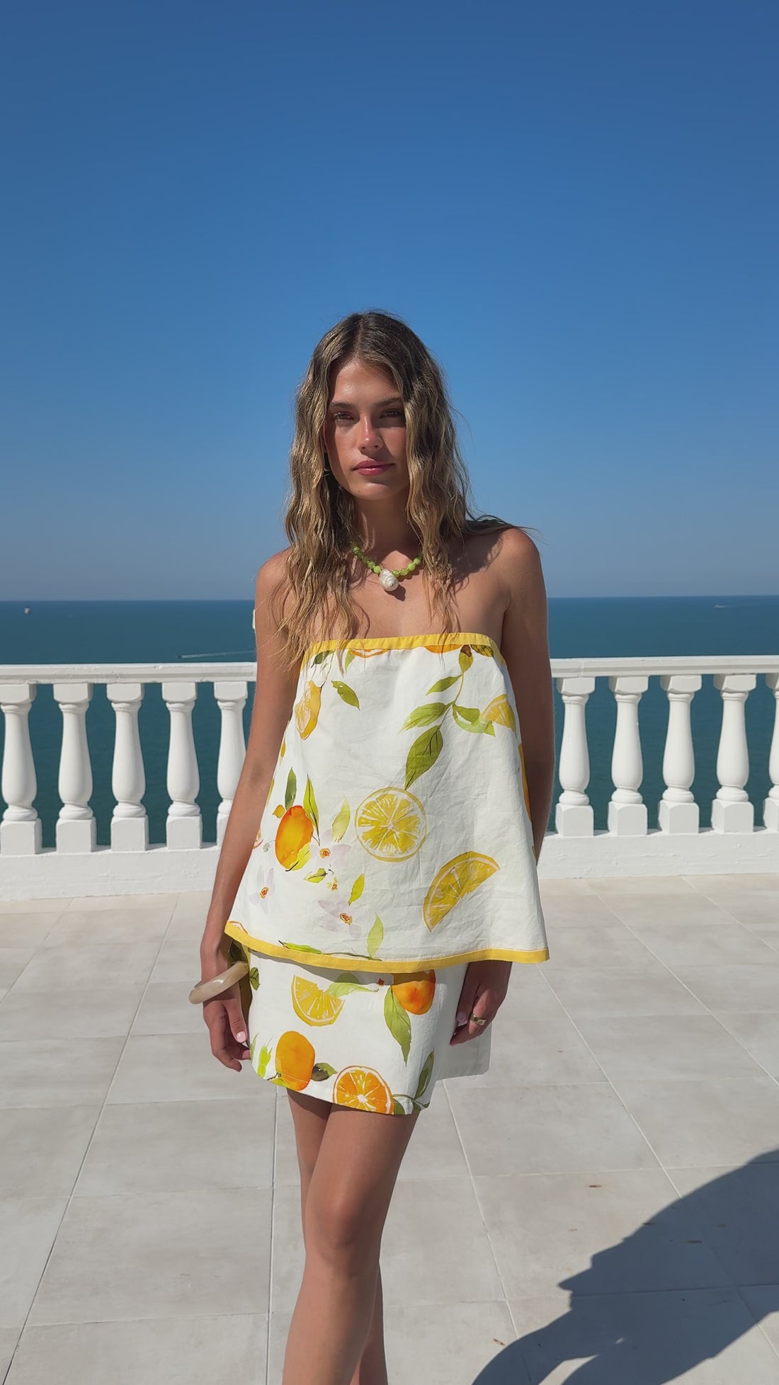 Ramsay Strapless Top - Sunshine and Lemons - Billy J