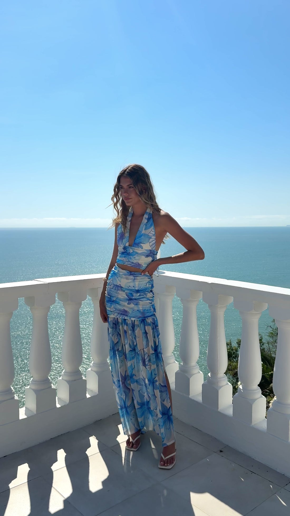 Michaela Halter Top - Ocean Bloom - Billy J