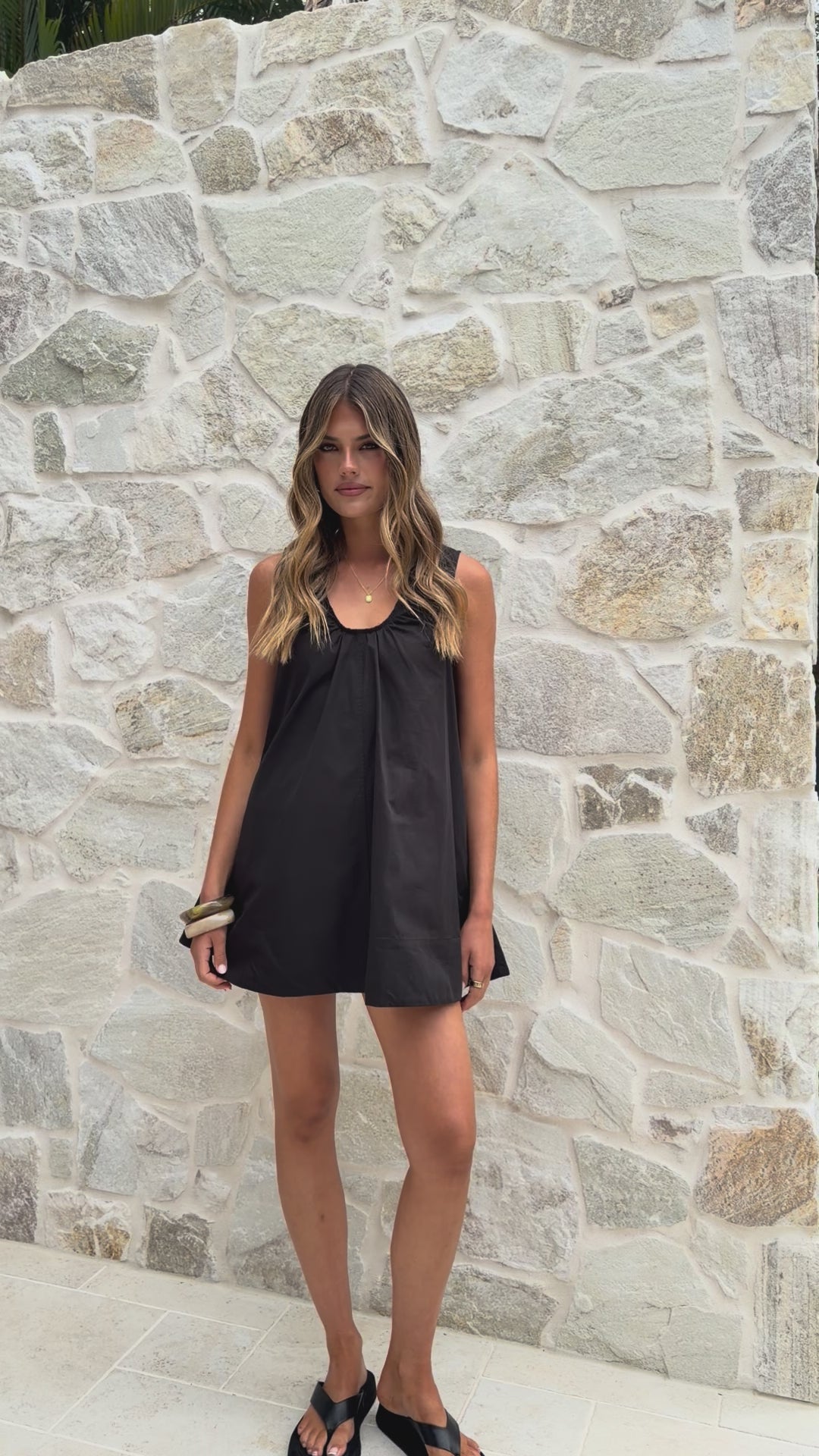 Vika Mini Dress - Black - Billy J