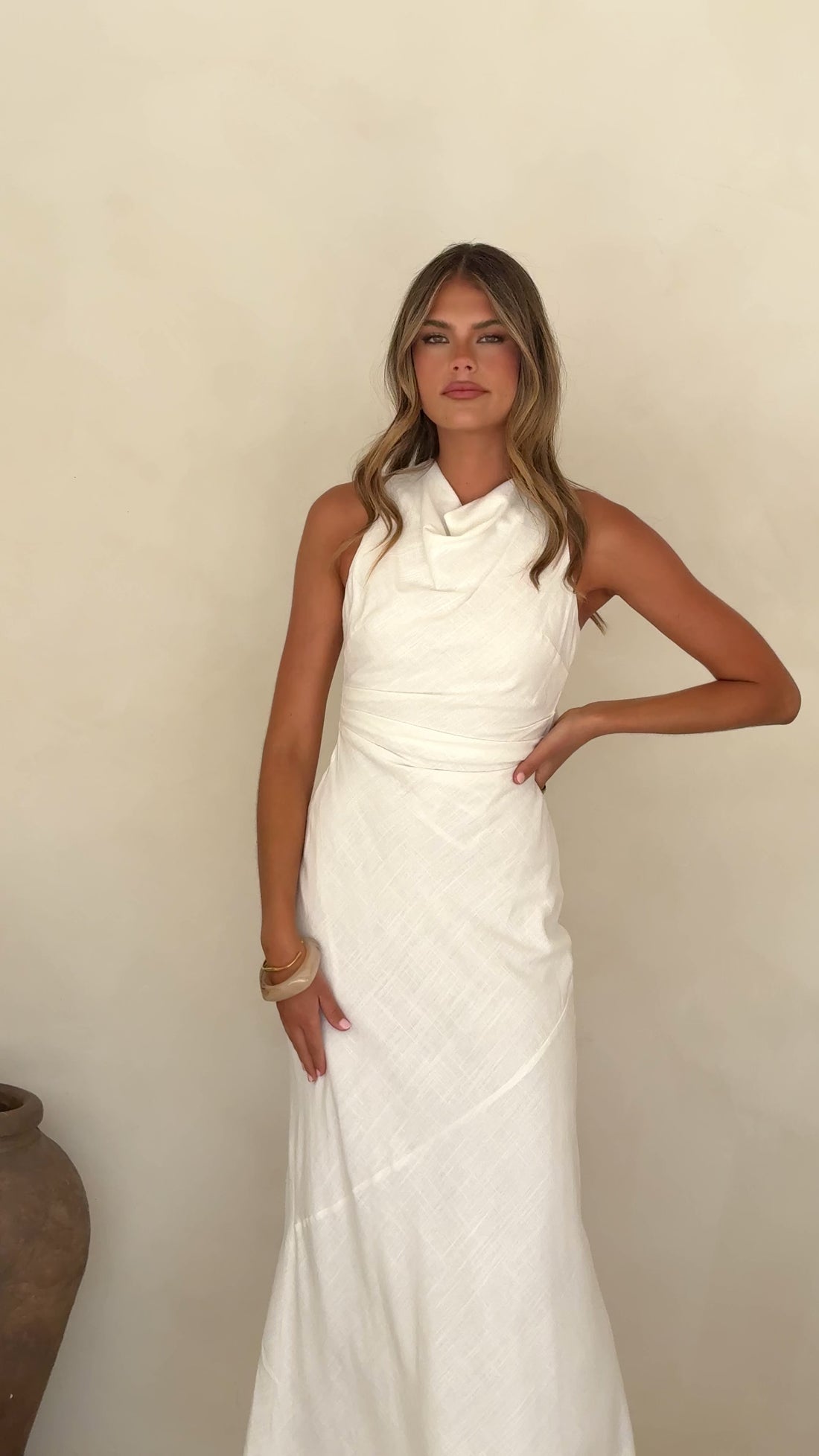 Velaris Maxi Dress - White - Billy J