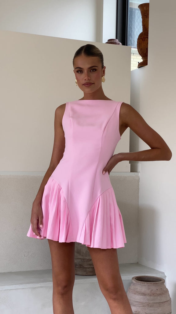 Yesim Mini Dress - Baby Pink - Billy J