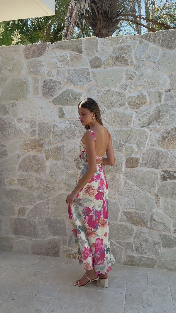 Katana Midi Dress - Spring Floral - Billy J