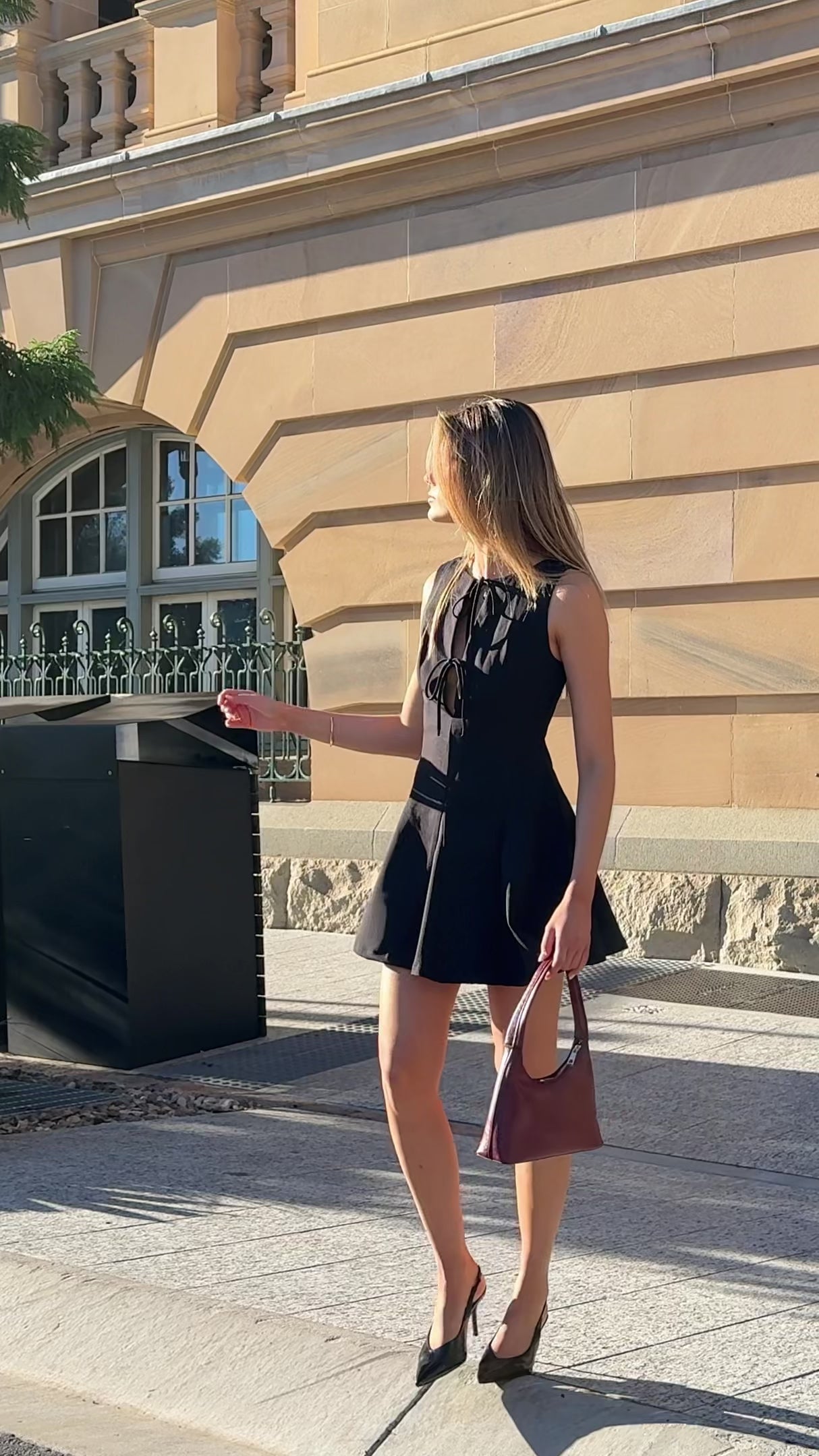 Load video: Sweeny Mini Dress - Black - Billy J