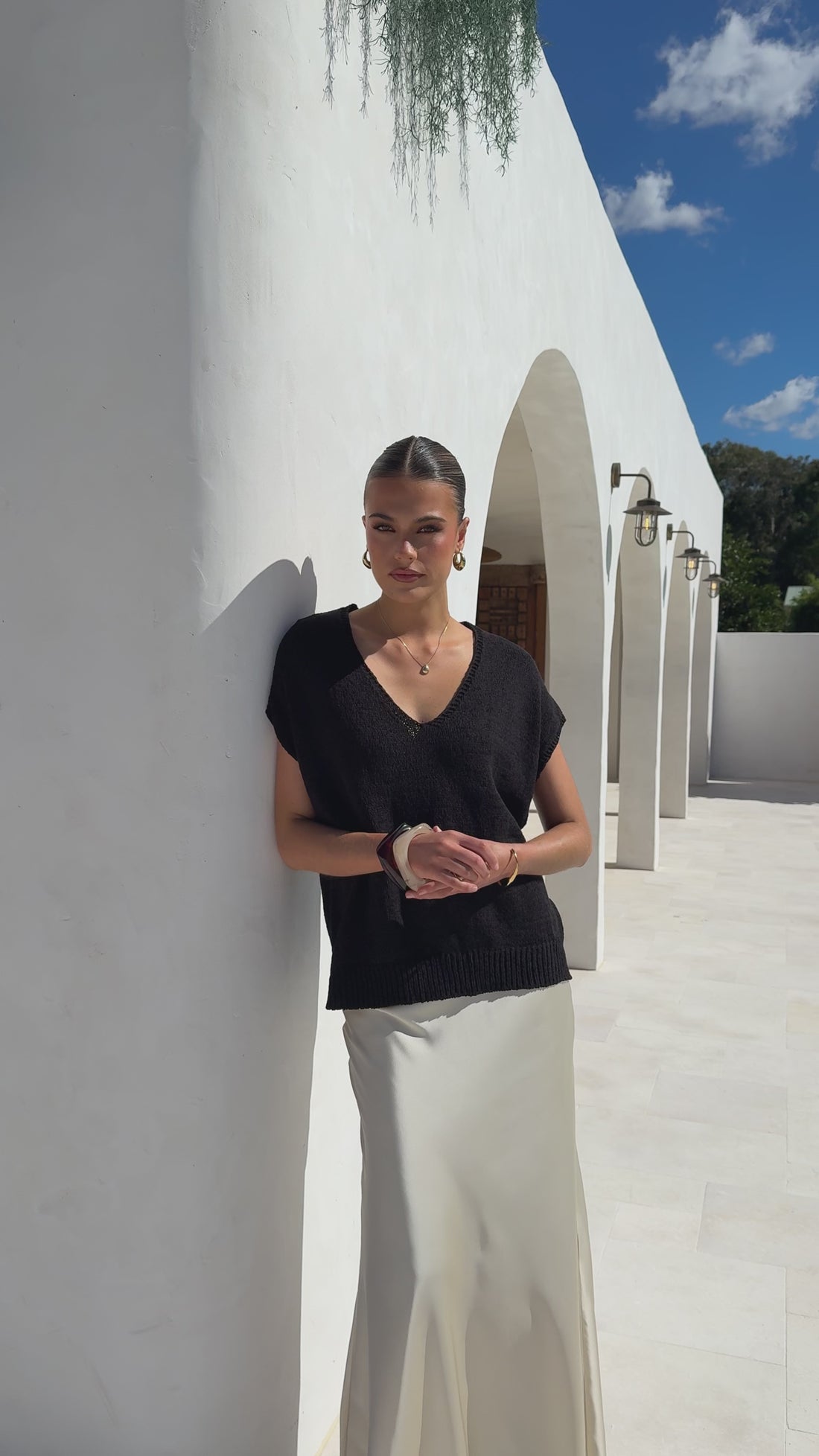 Stelaria Knit Top - Black - Billy J