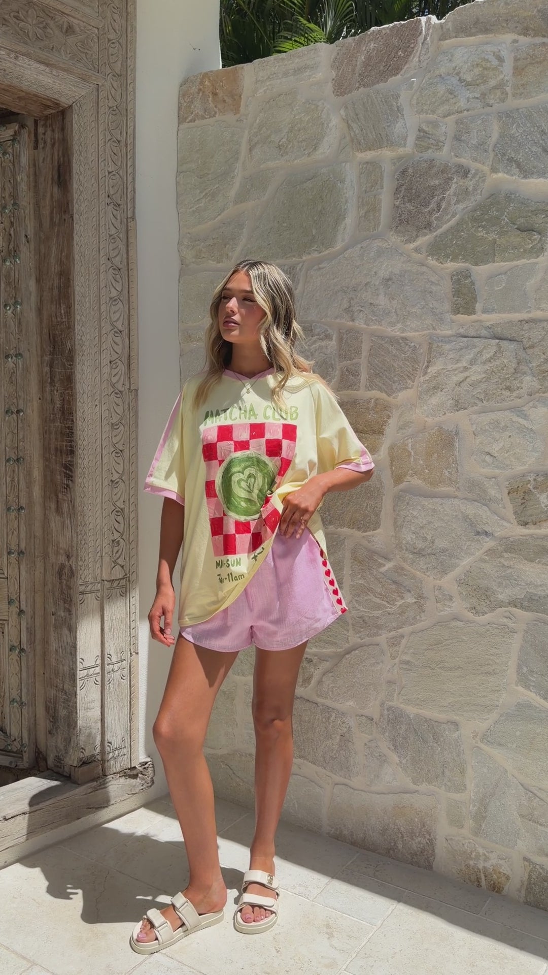 Elissa Heart Shorts - Pink - Billy J