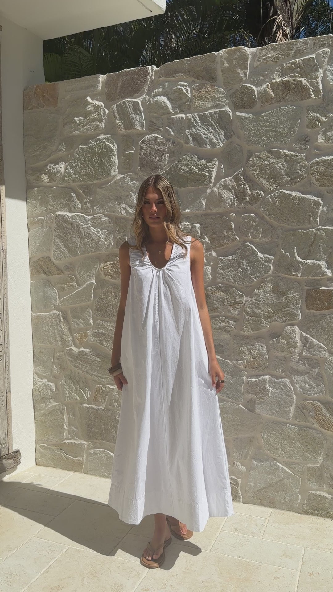 Rohan Maxi Dress - White - Billy J