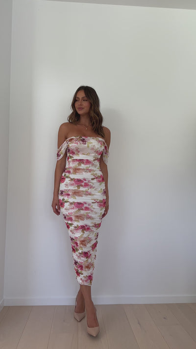 Load and play video in Gallery viewer, Kylie Maxi Dress - Floral - Billy J
