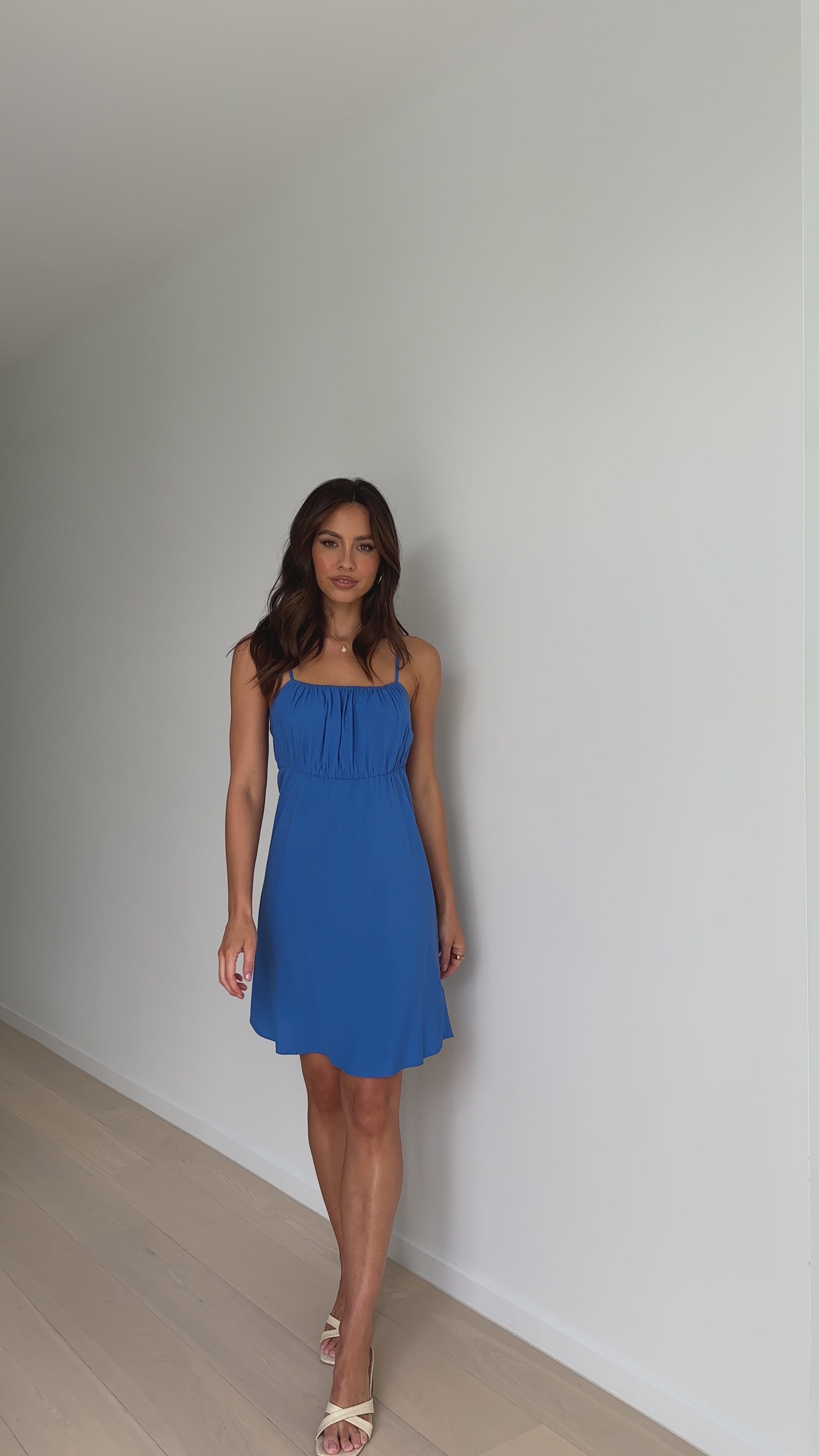 Skye Mini Dress - Cerulean - Billy J