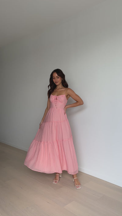 Load and play video in Gallery viewer, Cove Maxi Dress - Blush - Billy J
