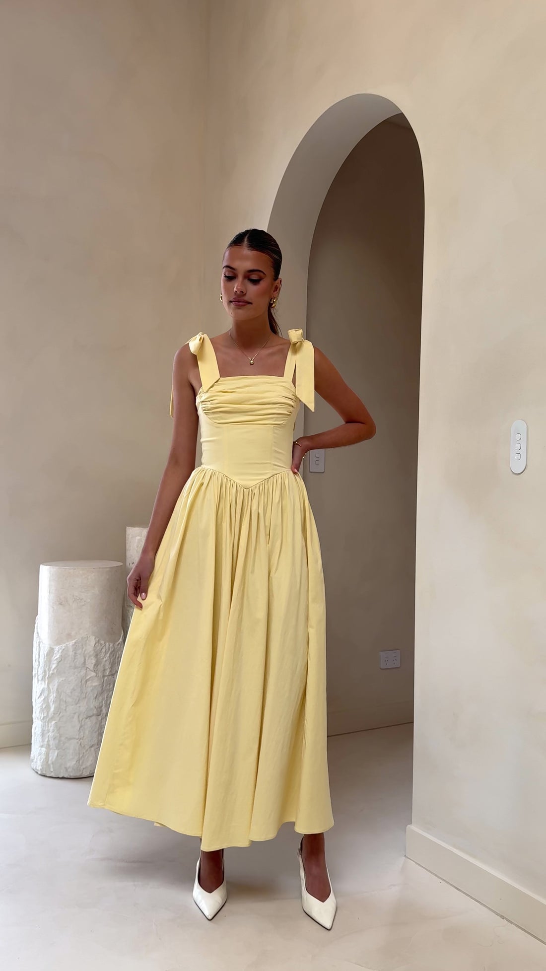 Haisley Maxi Dress - Yellow - Billy J