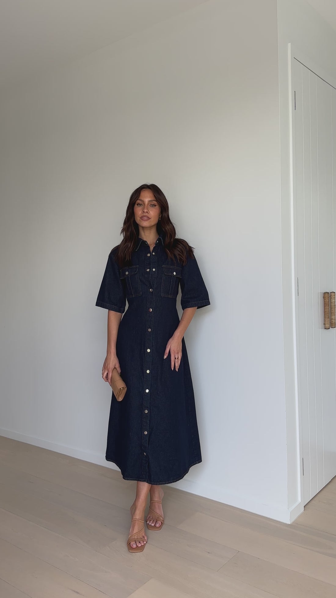 Raz Maxi Dress - Dark Denim - Billy J