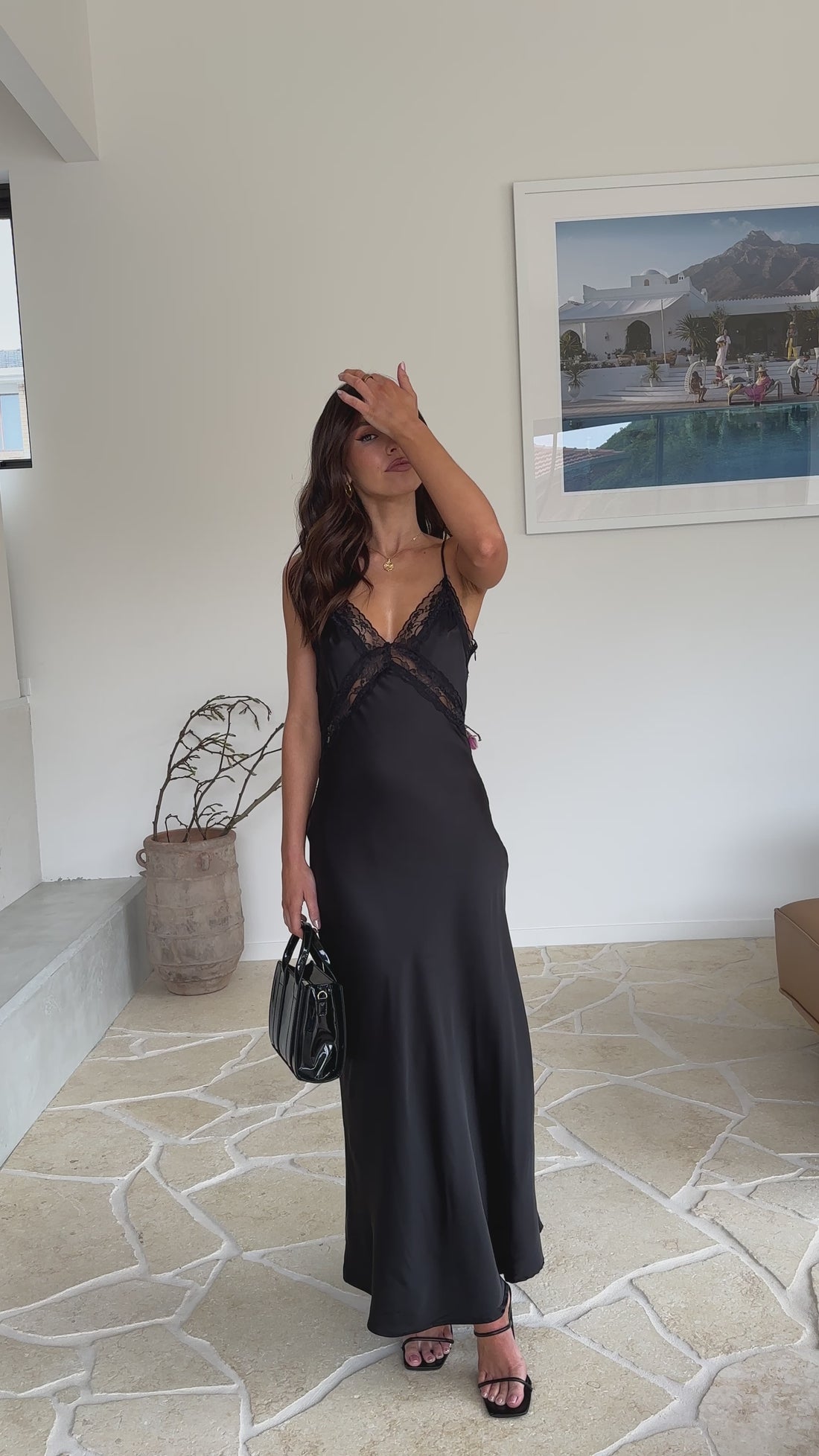 Westley Maxi Dress - Black - Billy J