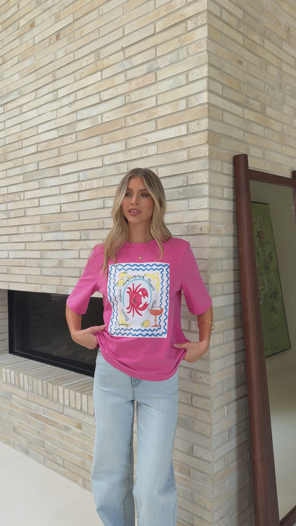 Tropic Tee - Pink - Billy J