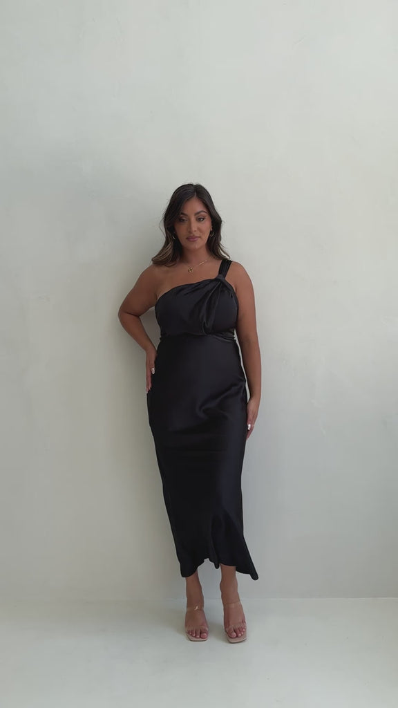 Greta Maxi Dress - Black - Billy J