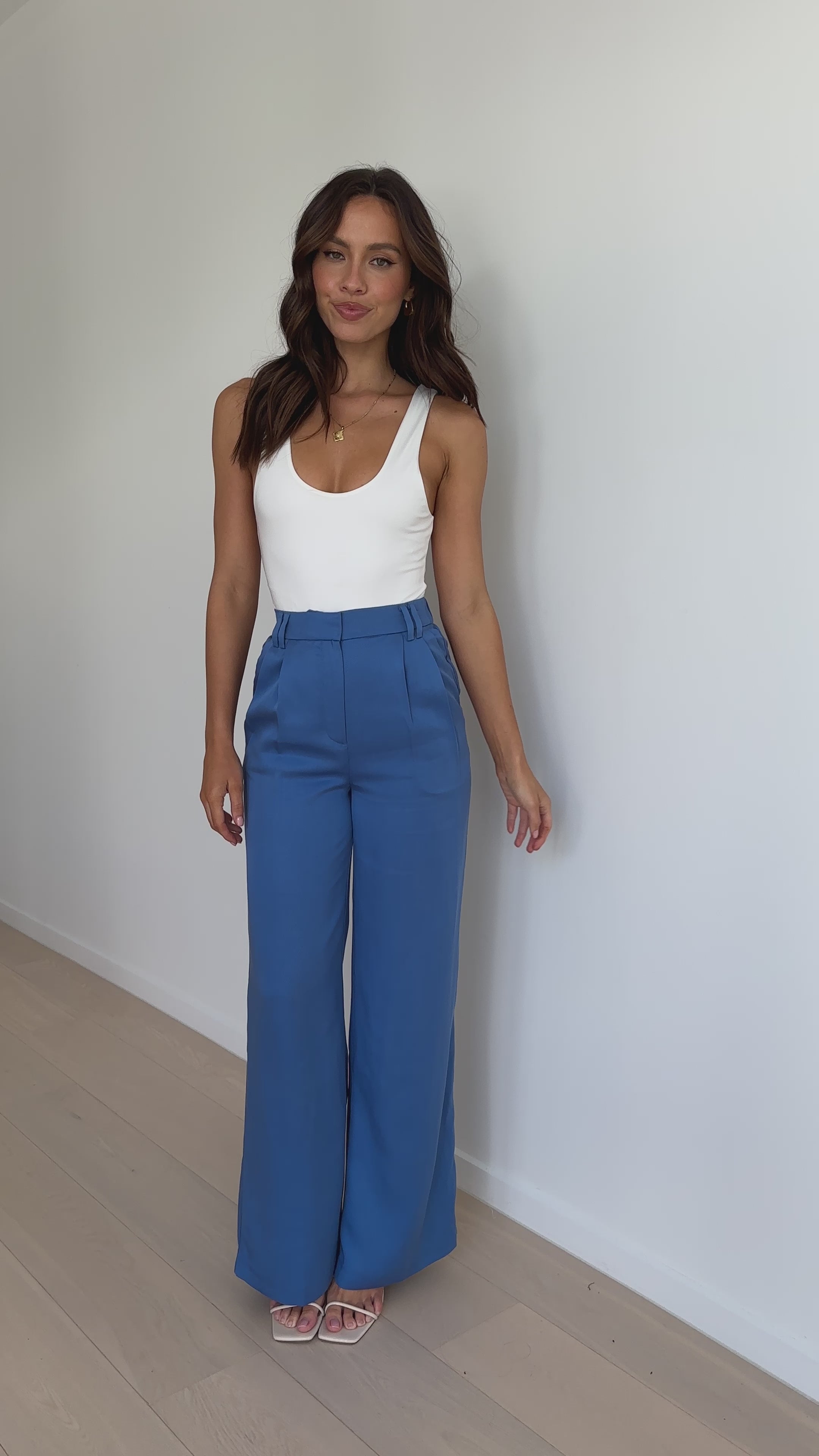 Iris Tencel Pant - Cerulean - Billy J