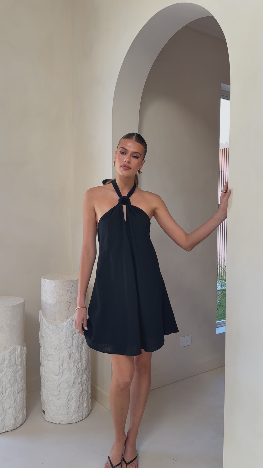 Maja Mini Dress - Black - Billy J