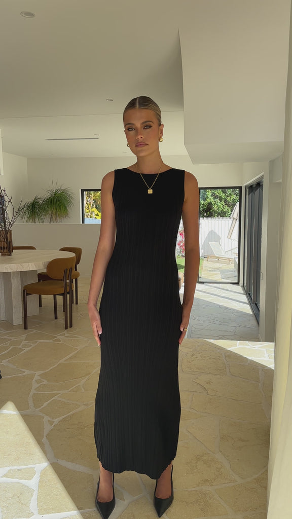 Madrid Maxi Dress - Black - Billy J