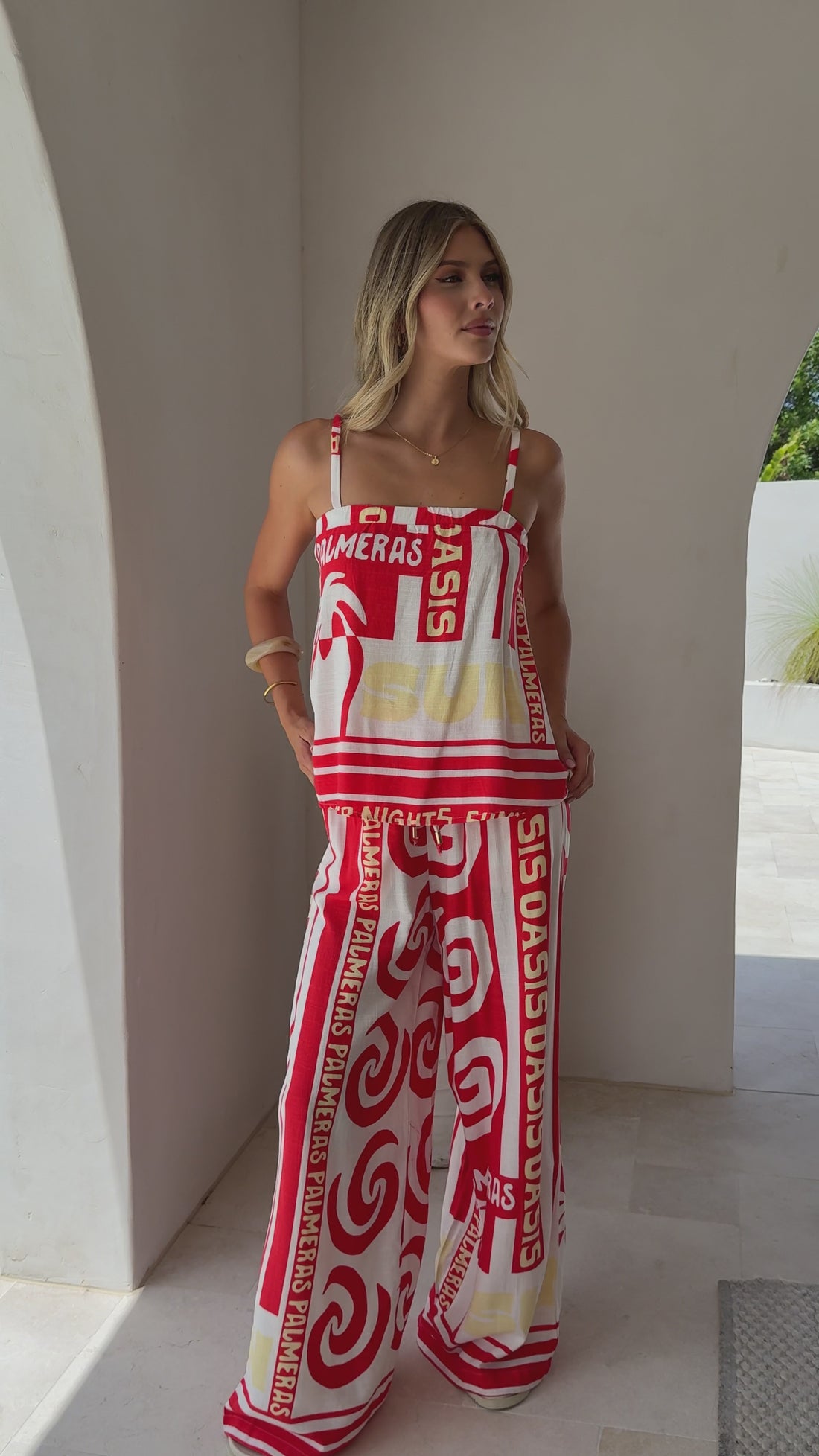 Yiota Pants - Palmeras Print - Billy J