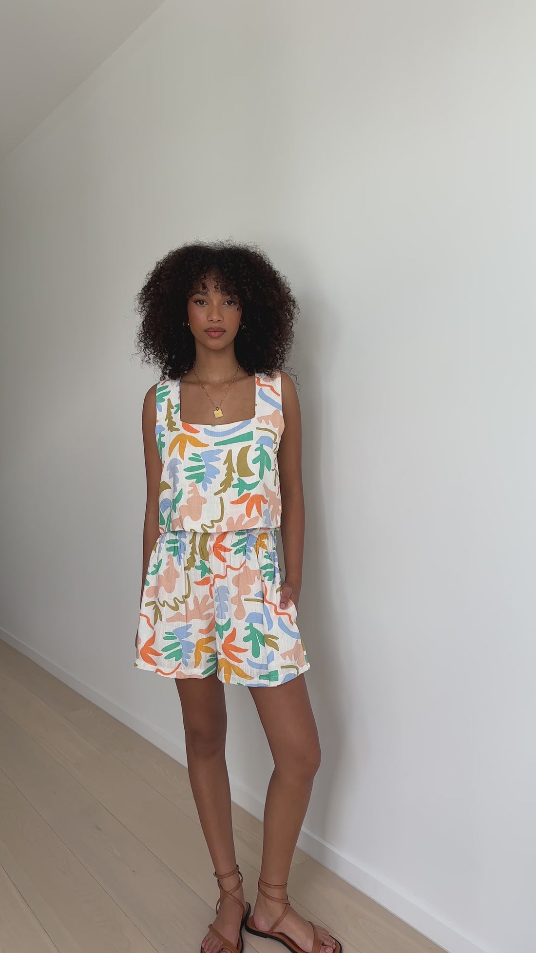 Willo Crop Top - Tierra Print - Billy J