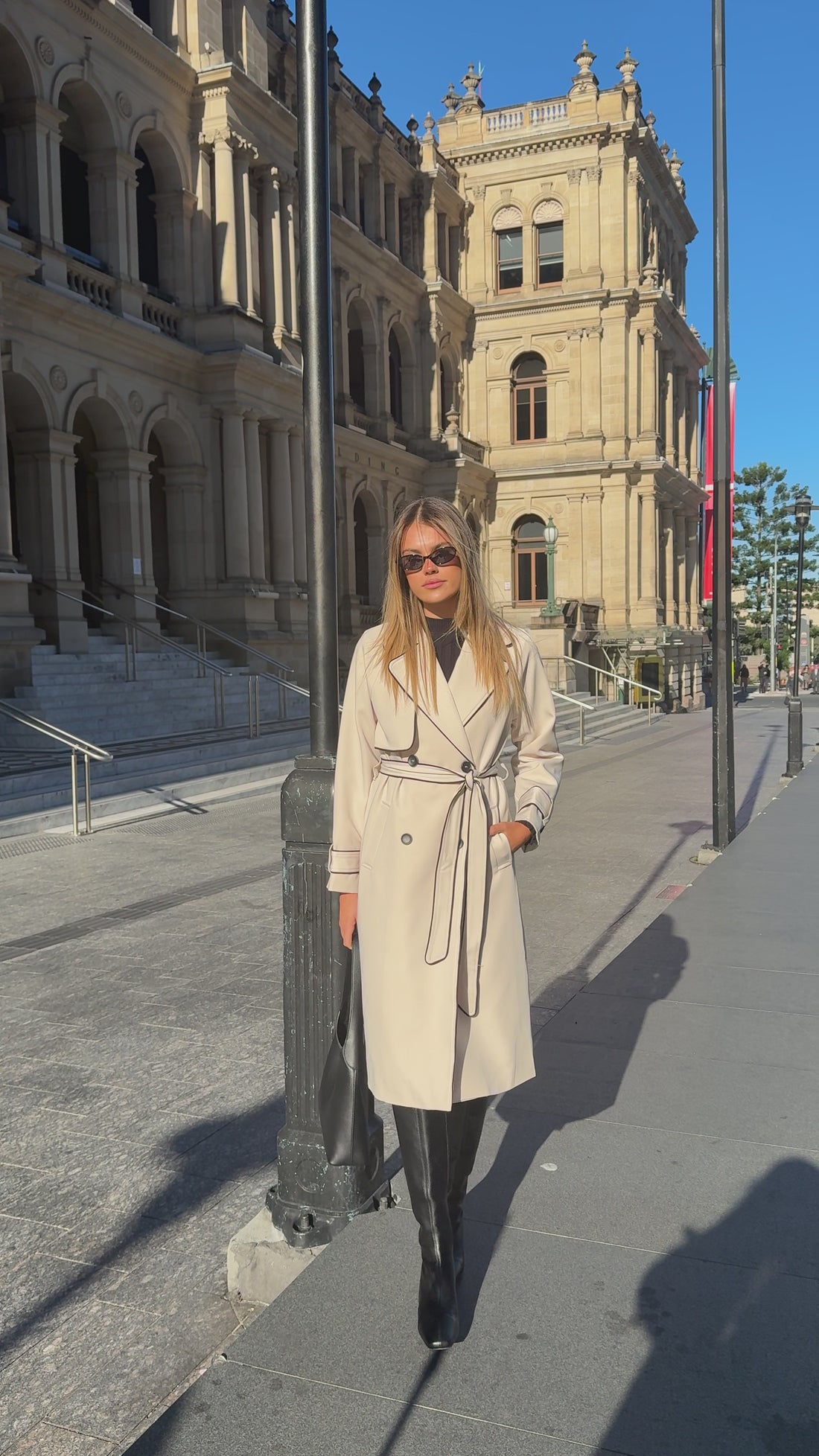 Blanca Trench Coat - Beige - Billy J
