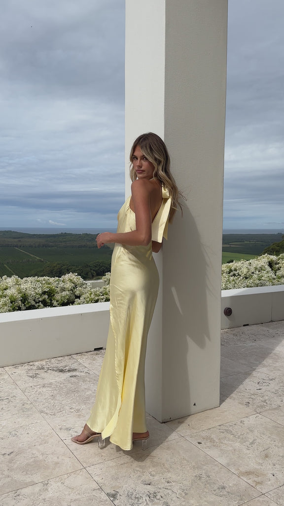 Sian Maxi Dress - Yellow - Billy J