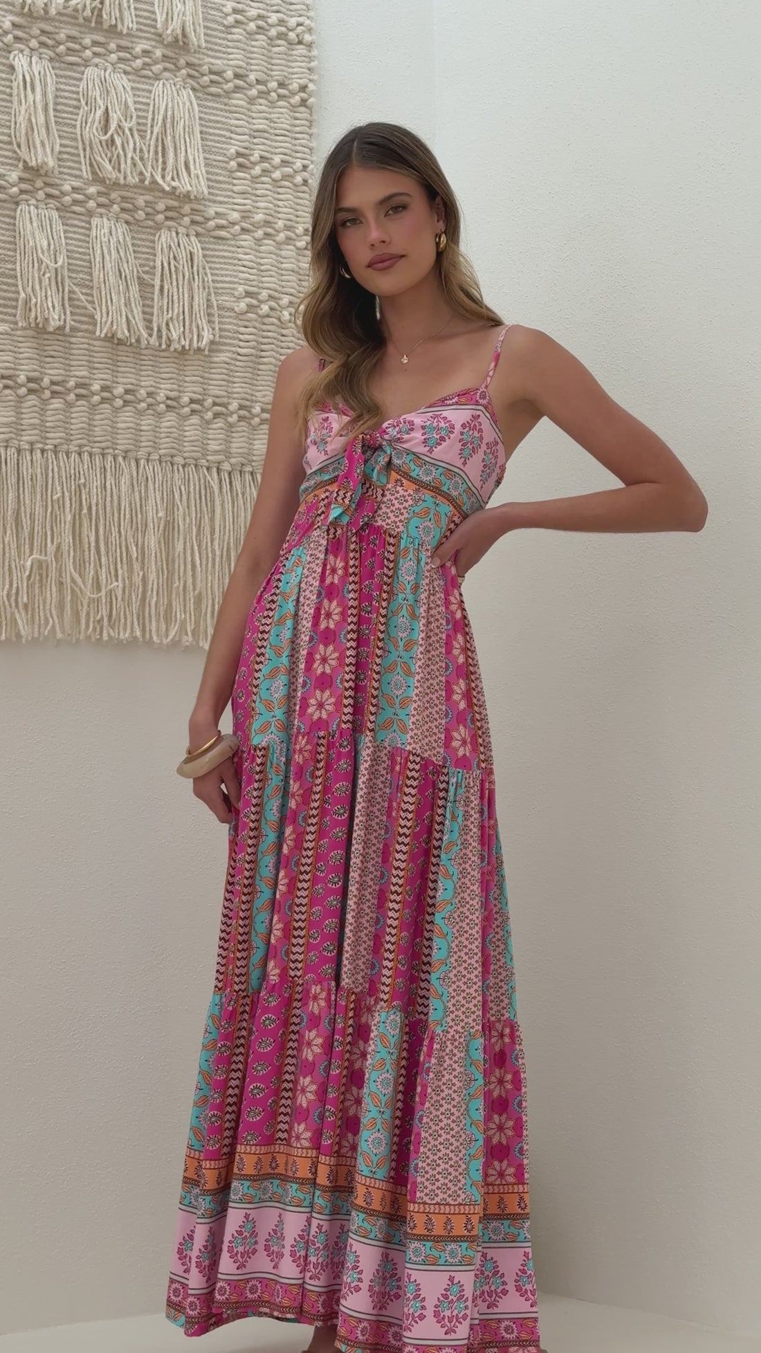 Bambi Maxi Dress - Cedella Print - Billy J