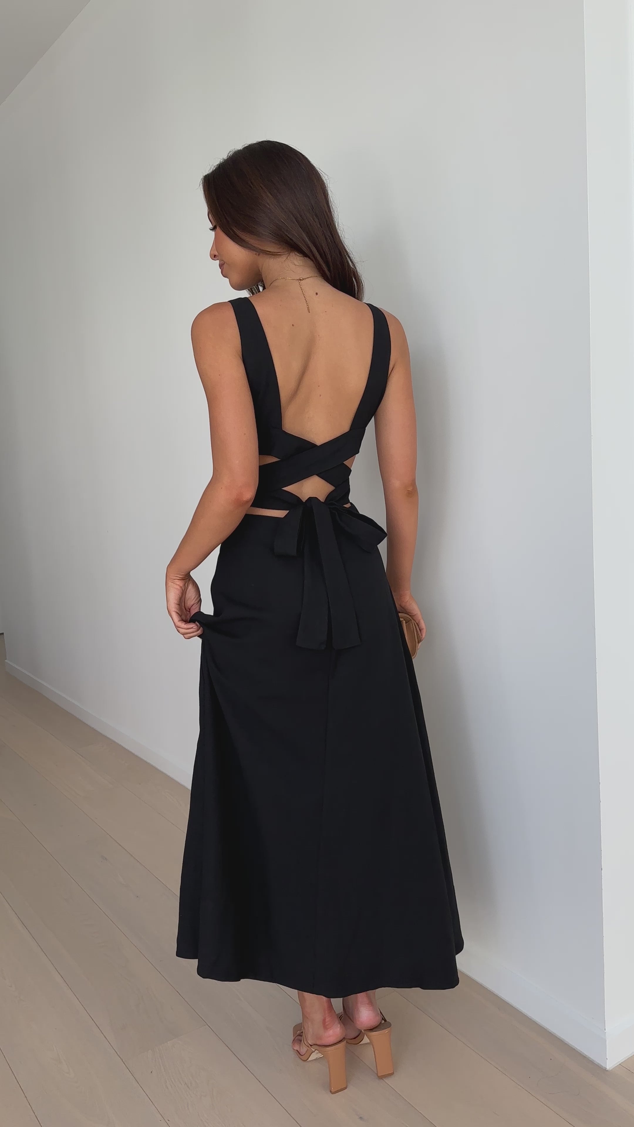 Kimberley Maxi Dress - Black - Billy J