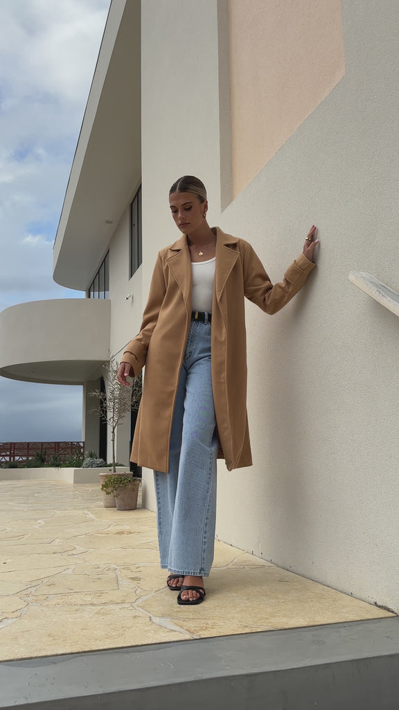 Lue Trench Coat - Camel - Billy J