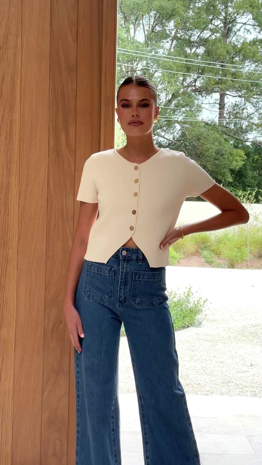 Calile Top - Cream - Billy J