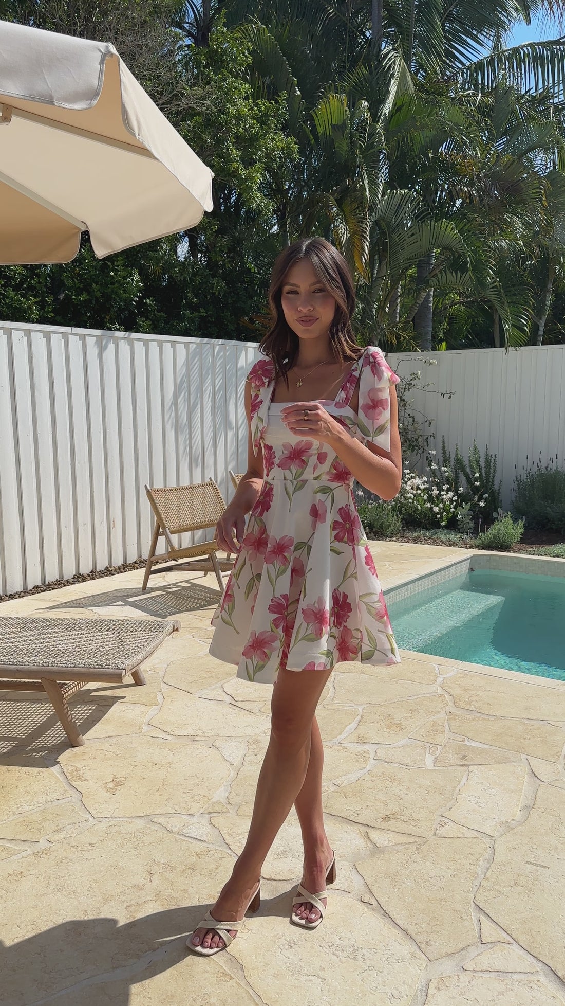 Balta Mini Dress - Pink Floral - Billy J
