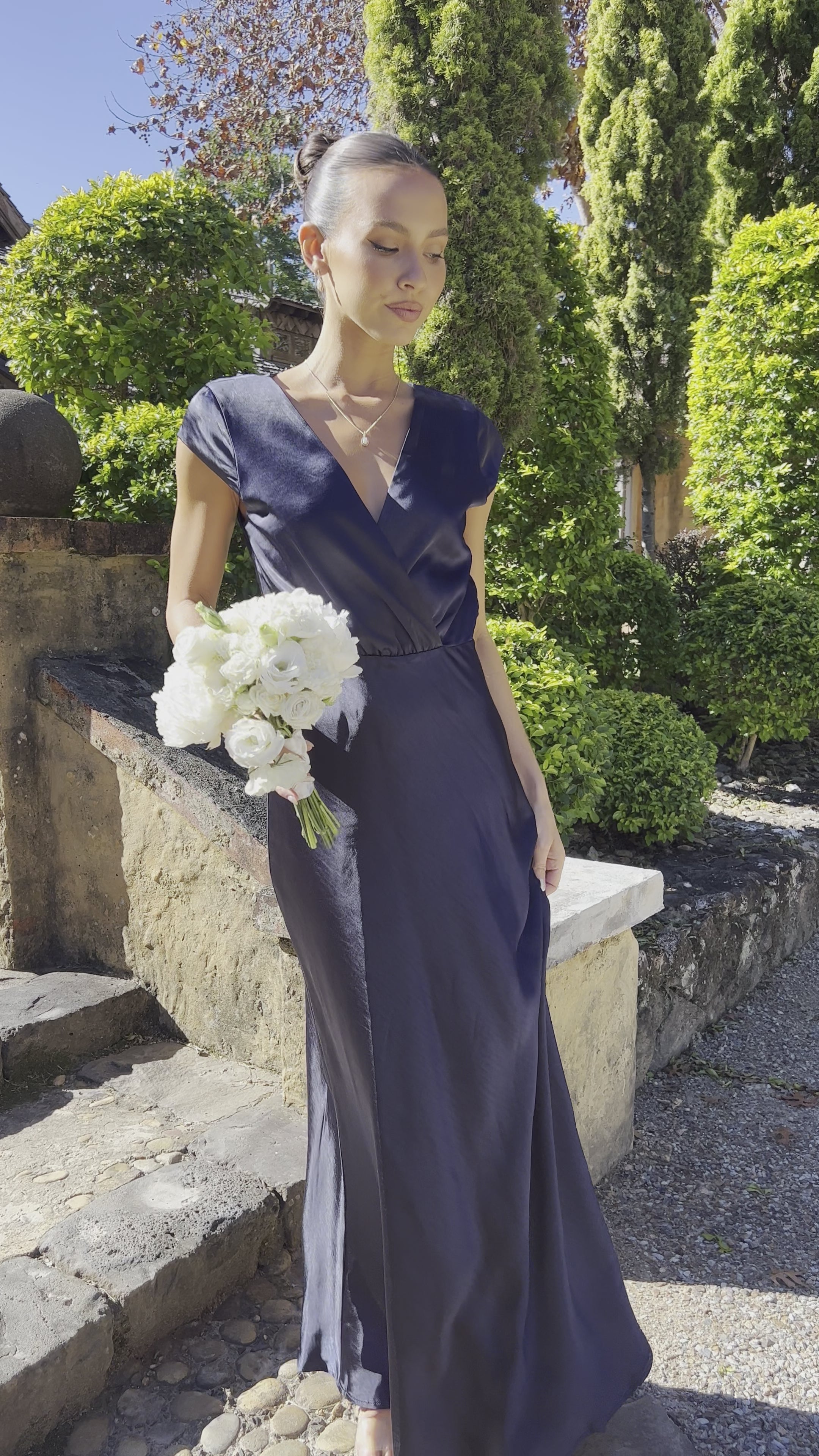 Selma Maxi Dress - Navy - Billy J