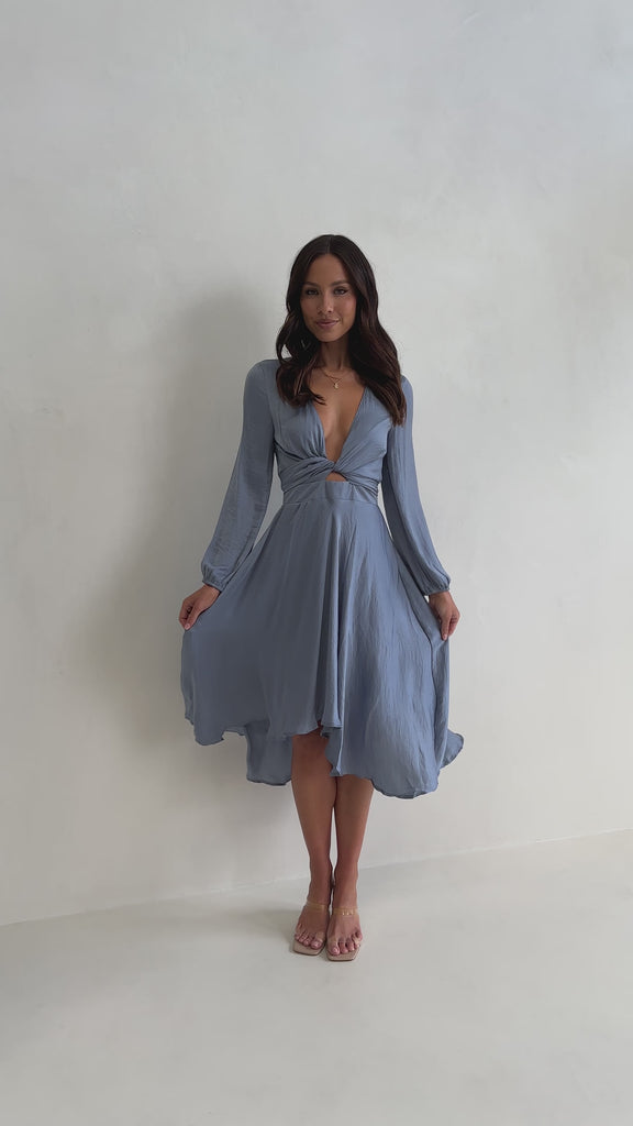 Starry Nights Dress - Steel Blue - Billy J