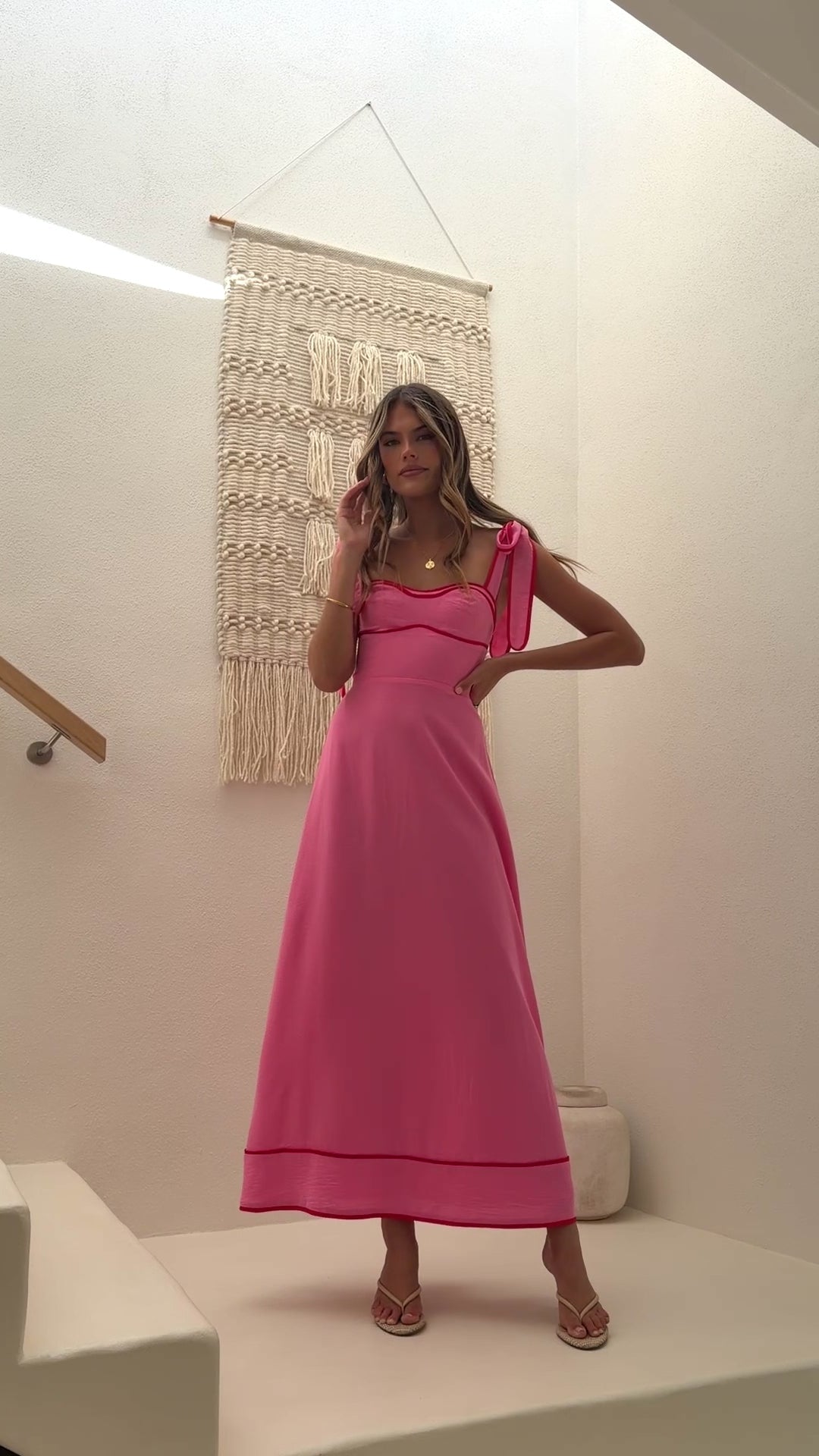 Beverly Maxi Dress - Pink - Billy J