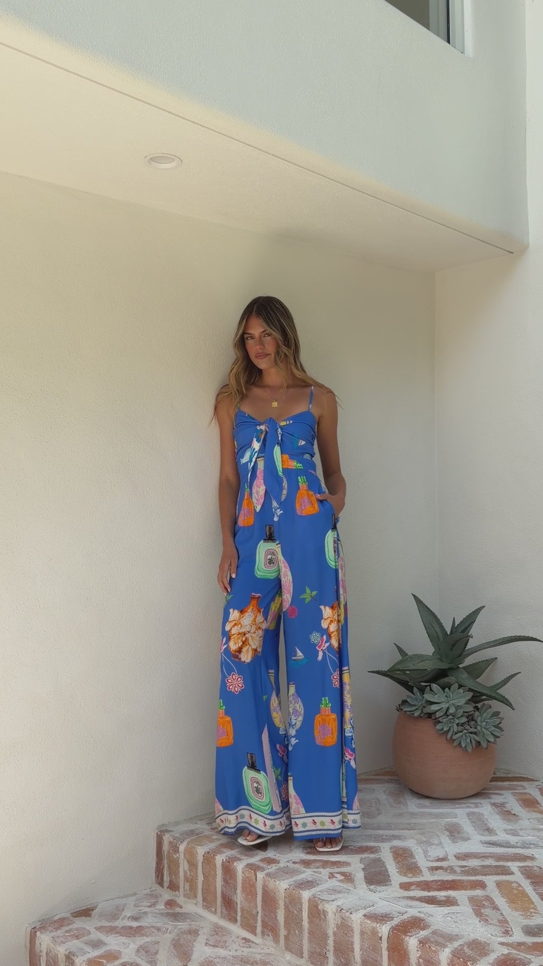 Load video: Teresa Jumpsuit - Perfume Dreams - Billy J