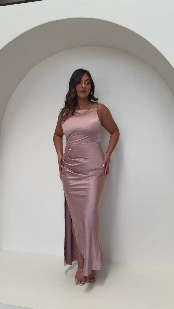 Ava Maxi Dress - Dusty Pink - Billy J