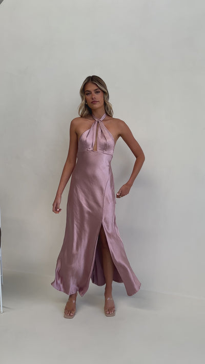 Load and play video in Gallery viewer, Amalia Maxi Dress - Dusty Pink - Billy J
