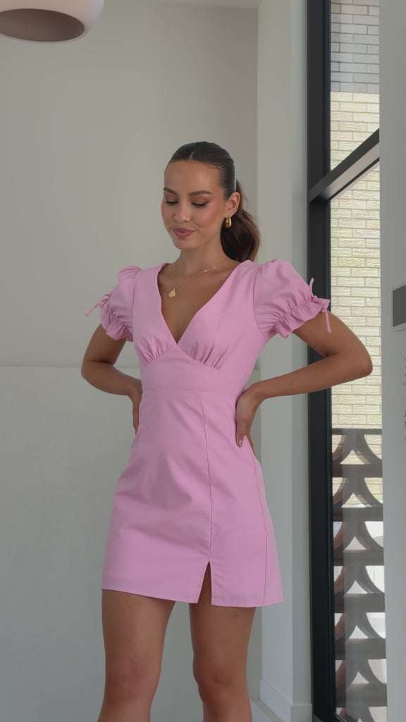 Breigh Mini Dress - Pink - Billy J