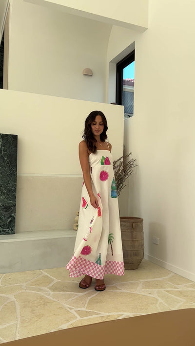 Load and play video in Gallery viewer, Mykonos Maxi Dress - Multi - Billy J
