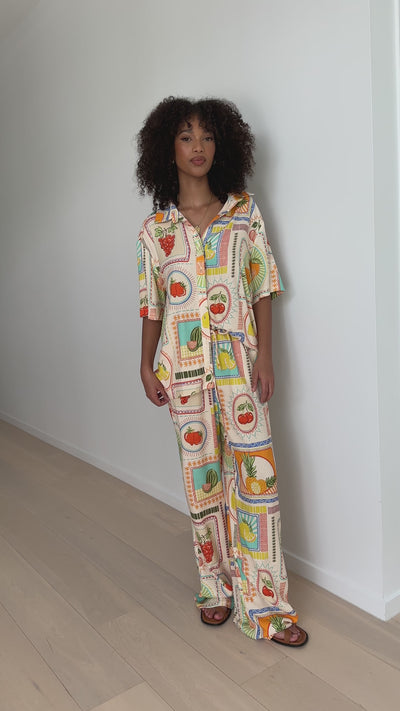 Load and play video in Gallery viewer, Montara Pant - Agata Print - Billy J
