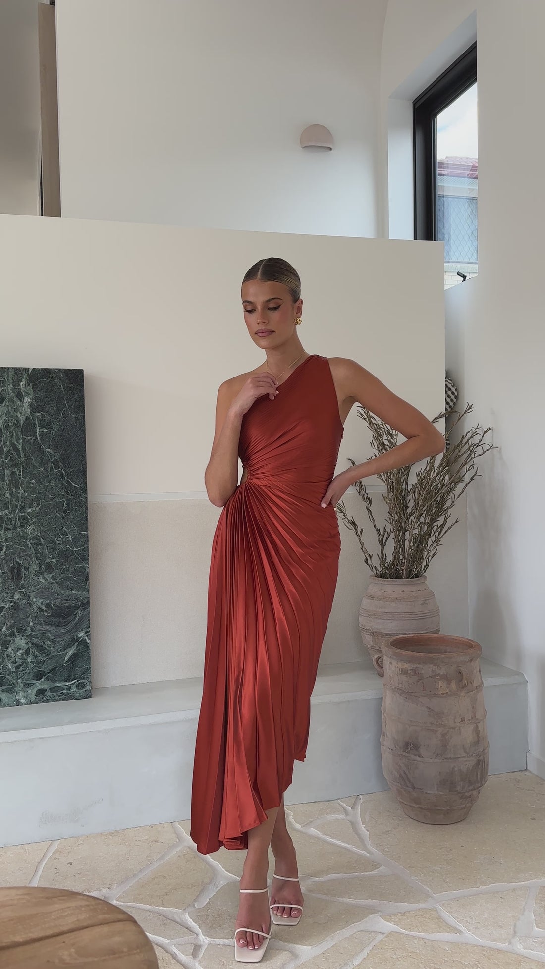 Olivia Maxi Dress - Rust - Billy J