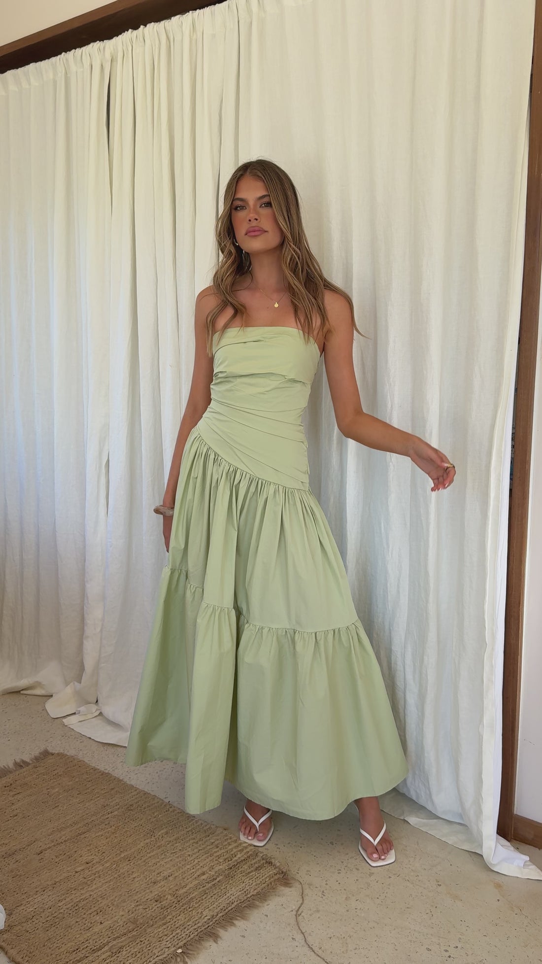 Lola Maxi Dress - Sage - Billy J