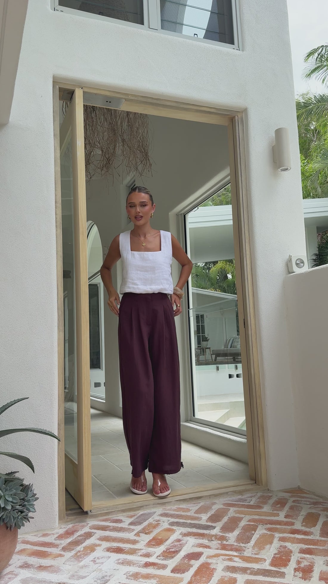 Karmina Pants - Dark Chocolate - Billy J